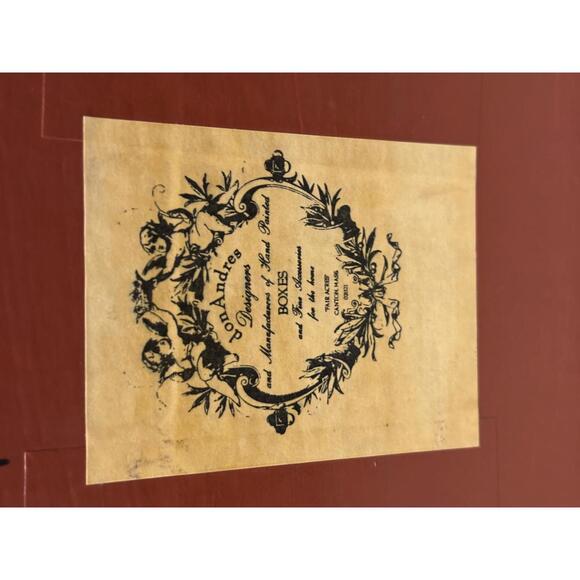 Vintage Don Andres Fair Acres Canton MA Jaguar Leopard Hand Painted Trash Can - Picture 6 of 9